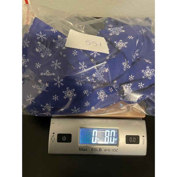 Vintage NutCracker Shirt Womens XL Blue Snowflake Mock Neck Long Sleeve Holiday - Picture 7 of 7